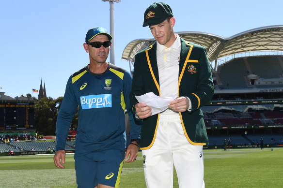 Justin Langer and Tim Paine.