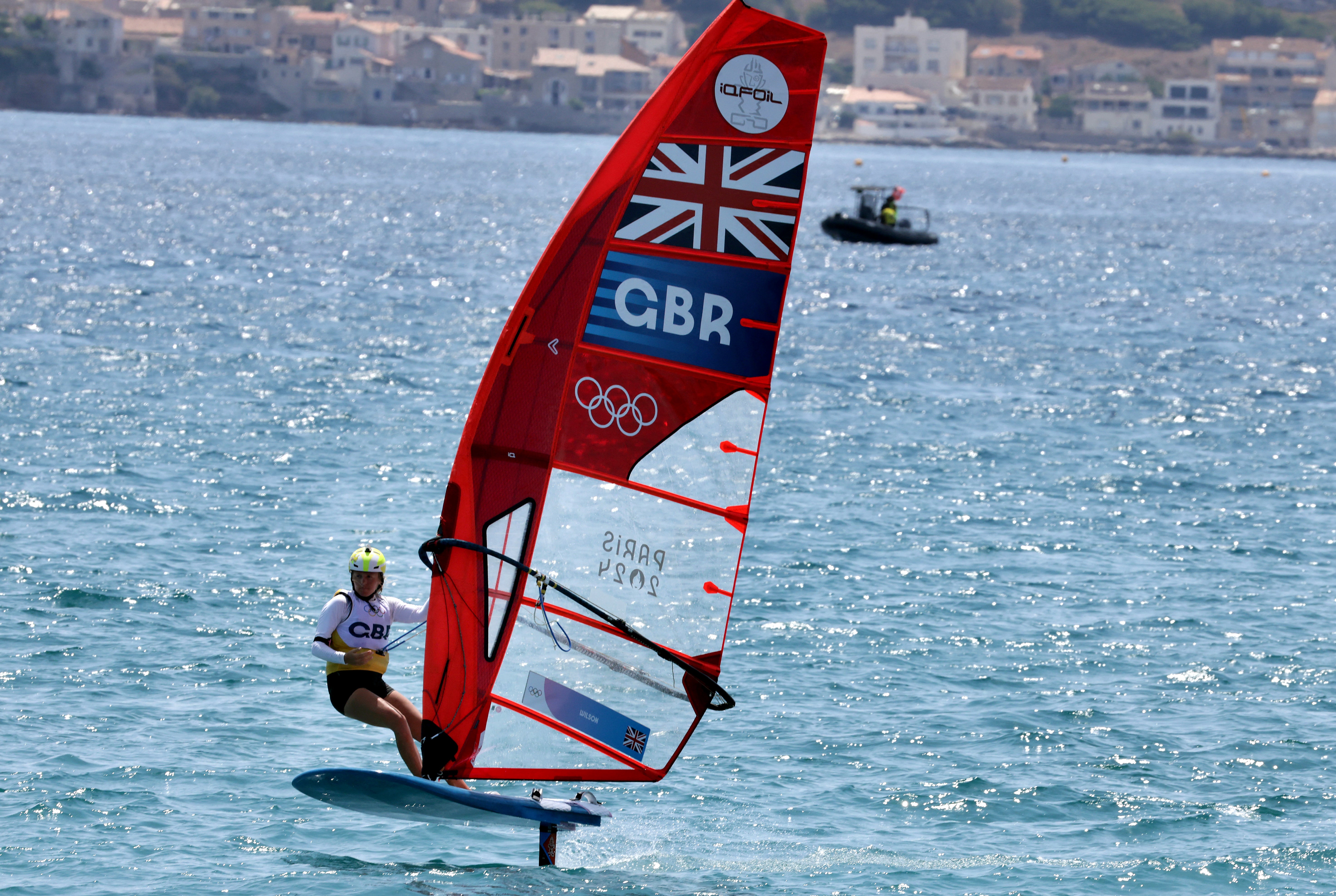 Emma Wilson had to settle for windsurfing bronze (Patrick Aventurier/PA)