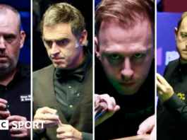 Mark Williams, Ronnie O'Sullivan, Judd Trump and Mark Allen