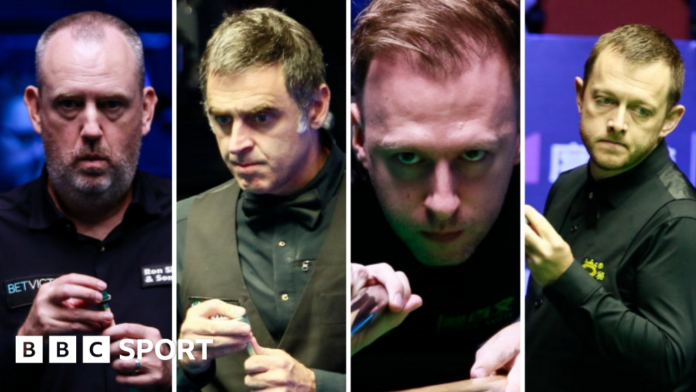 Mark Williams, Ronnie O'Sullivan, Judd Trump and Mark Allen