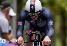 Great Britain's Archie Atkinson in action at the Paralympics