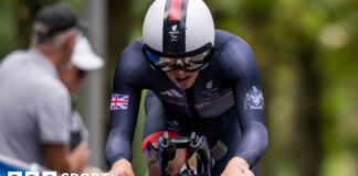 Great Britain's Archie Atkinson in action at the Paralympics