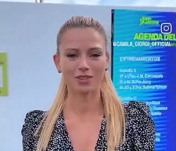 Giorgi has now returned to tennis as a reporter at the Argentina Open in Buenos Aires