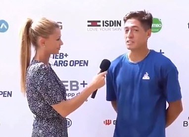 After moving to the US with her family, during which time she was rarely seen beyond social media, Giorgi has been spotted interviewing players at this week's Argentina Open