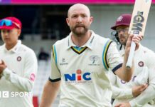 Yorkshire batter Adam Lyth