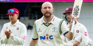 Yorkshire batter Adam Lyth