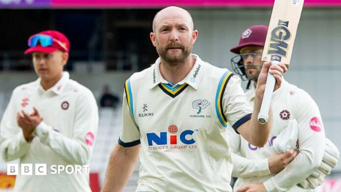 Yorkshire batter Adam Lyth