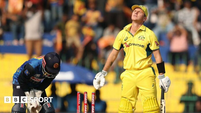 Adam Zampa reacts after being bowled