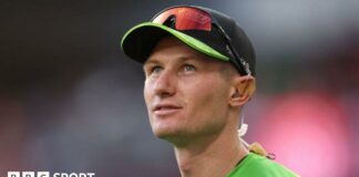 Cameron Bancroft looking up to the sky