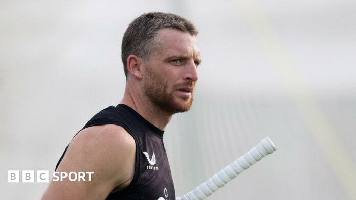 England captain Jos Buttler in training