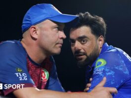 Jonathan Trott and Rashid Khan