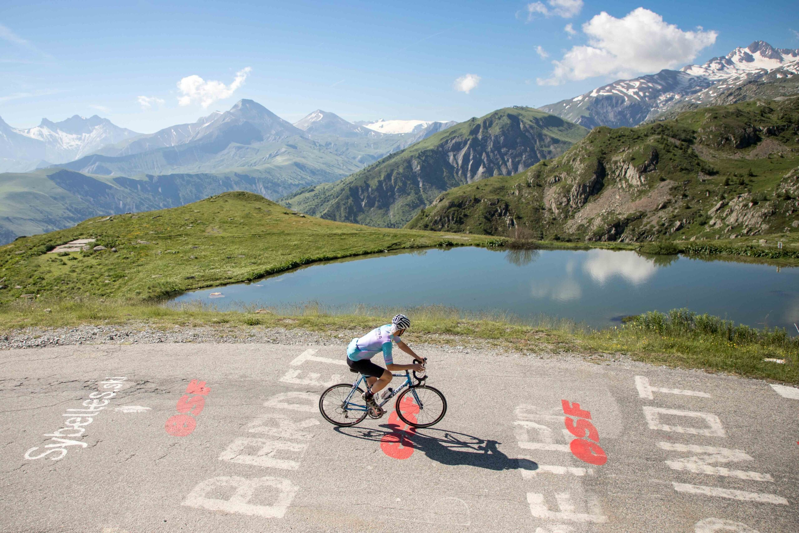 A rider at the Marmotte