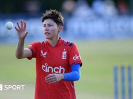 England bowler Issy Wong