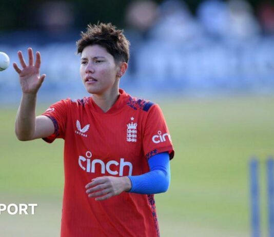 England bowler Issy Wong