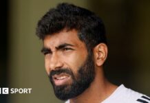 Jasprit Bumrah looks forlorn