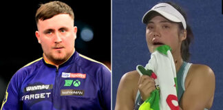 Luke Littler shows support for Emma Raducanu after tennis star was left in tears over stalker hell