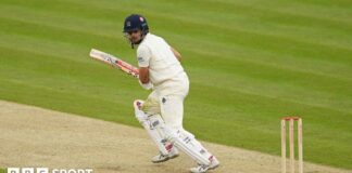 Max Holden bats during a County Championship match between Middlesex and Yorkshire at Lord's