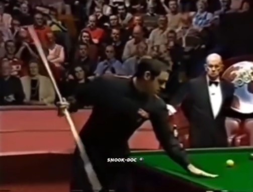 O'Sullivan was then seen trying to wipe it away