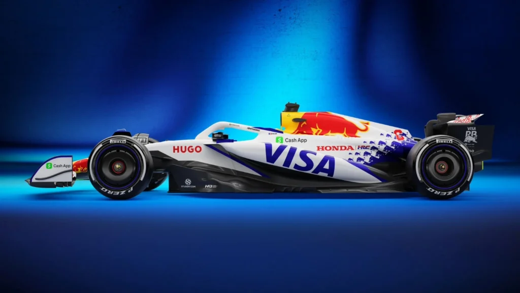 The sister Red Bull team has changed its name to Visa Cash App Racing Bulls for 2025