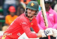 Zimbabwe's Brian Bennett was playing in only his seventh one-day international