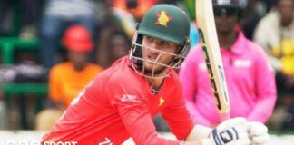 Zimbabwe's Brian Bennett was playing in only his seventh one-day international