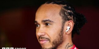 Lewis Hamilton smiling after qualifying at the Australian Grand Prix