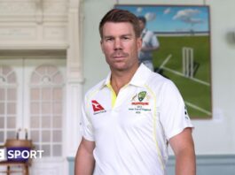 David Warner in the Long Room at Lord's before the 2023 Ashes