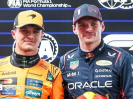 Lando Norris and Max Verstappen