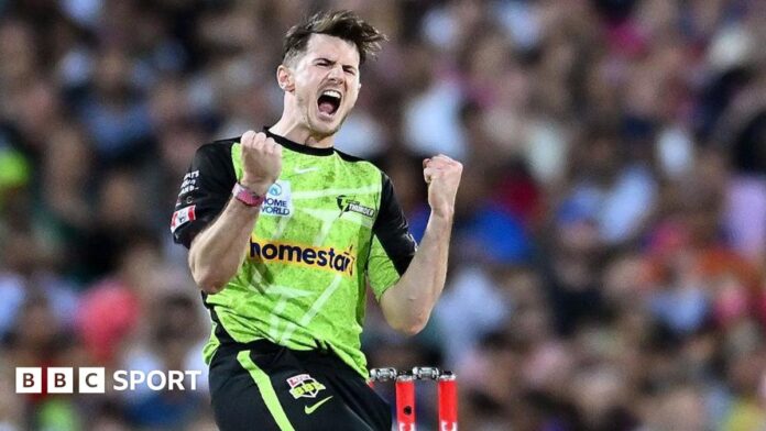 George Garton playing for Sydney Thunder