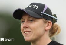 England captain Heather Knight