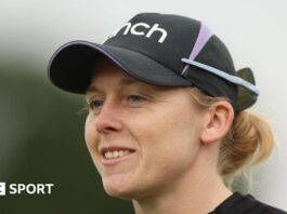 England captain Heather Knight