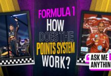 Formula 1 scoring system graphics