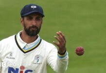 Shan Masood in action for Yorkshire