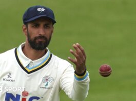 Shan Masood in action for Yorkshire