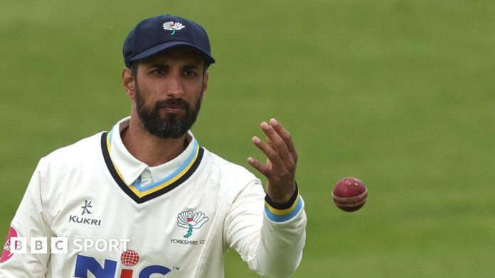 Shan Masood in action for Yorkshire