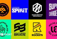 The logos of the eight Hundred teams